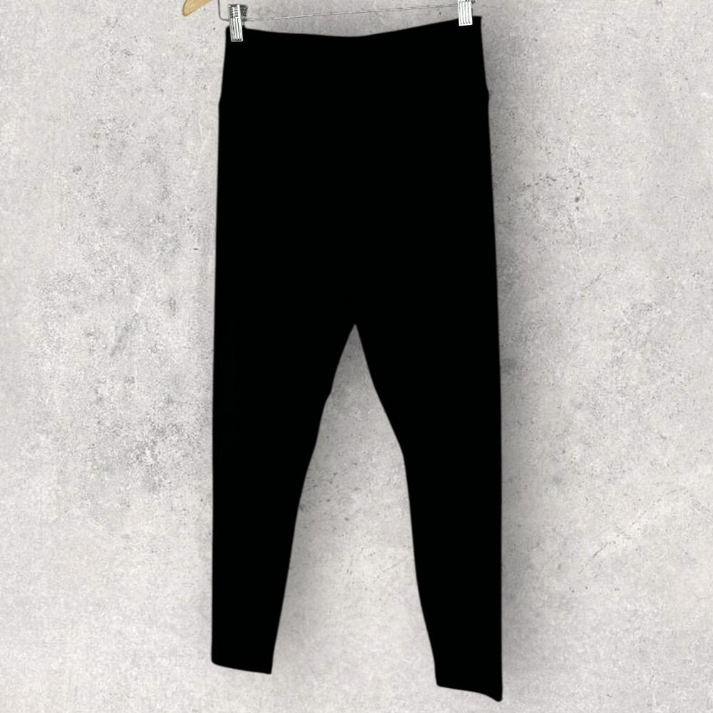 Sympli Canada Black High Rise Stretch Jersey Leggings Womens Size‎ 10 Minimalist